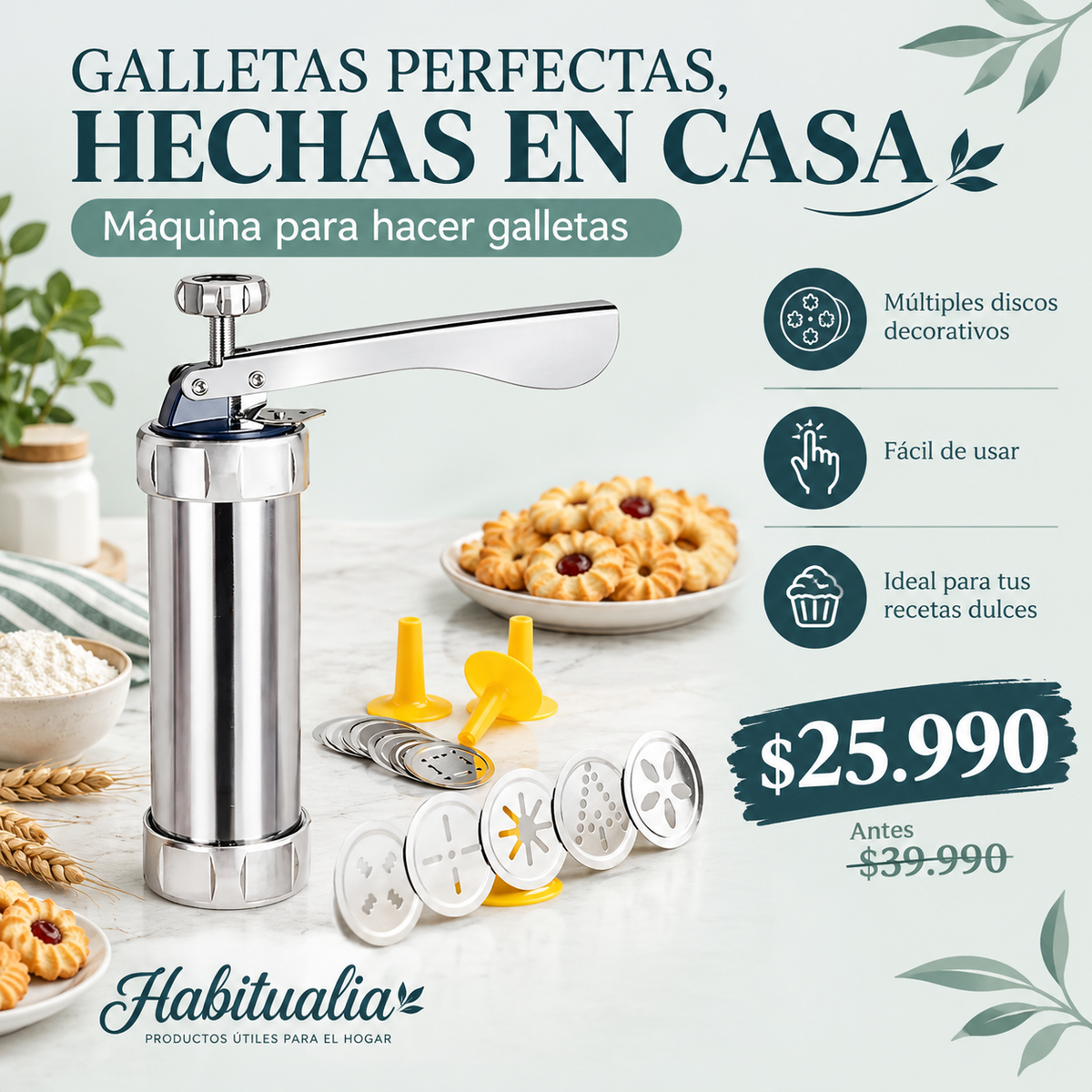 Máquina para hacer galletas